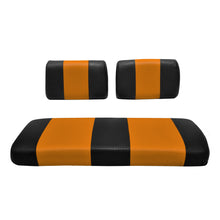 Seat Cover Replacement For EZGO Marathon Golf Cart - Front or Rear Bench Seat - Premium Marine Vinyl - 5 Panel Stitching - Staple On Installation - Two-Tone Golf Cart Seat Covers