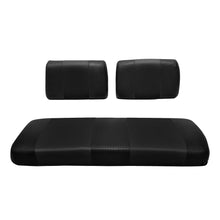 Seat Cover Replacement For Club Car DS Pre-2000 Golf Cart - Front Bench Seat - Premium Marine Vinyl - 5 Panel Stitching - Staple On Installation - Two-Tone Golf Cart Seat Covers